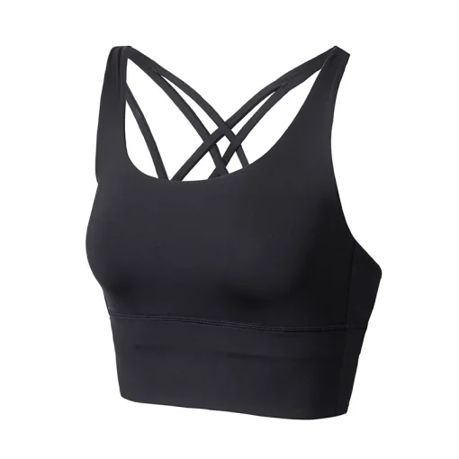 SYROKAN-Womens-Medium-Support-Strappy-Back-Wirefree-Removable-Cups-Longline-Yoga-Sports-Bra-2