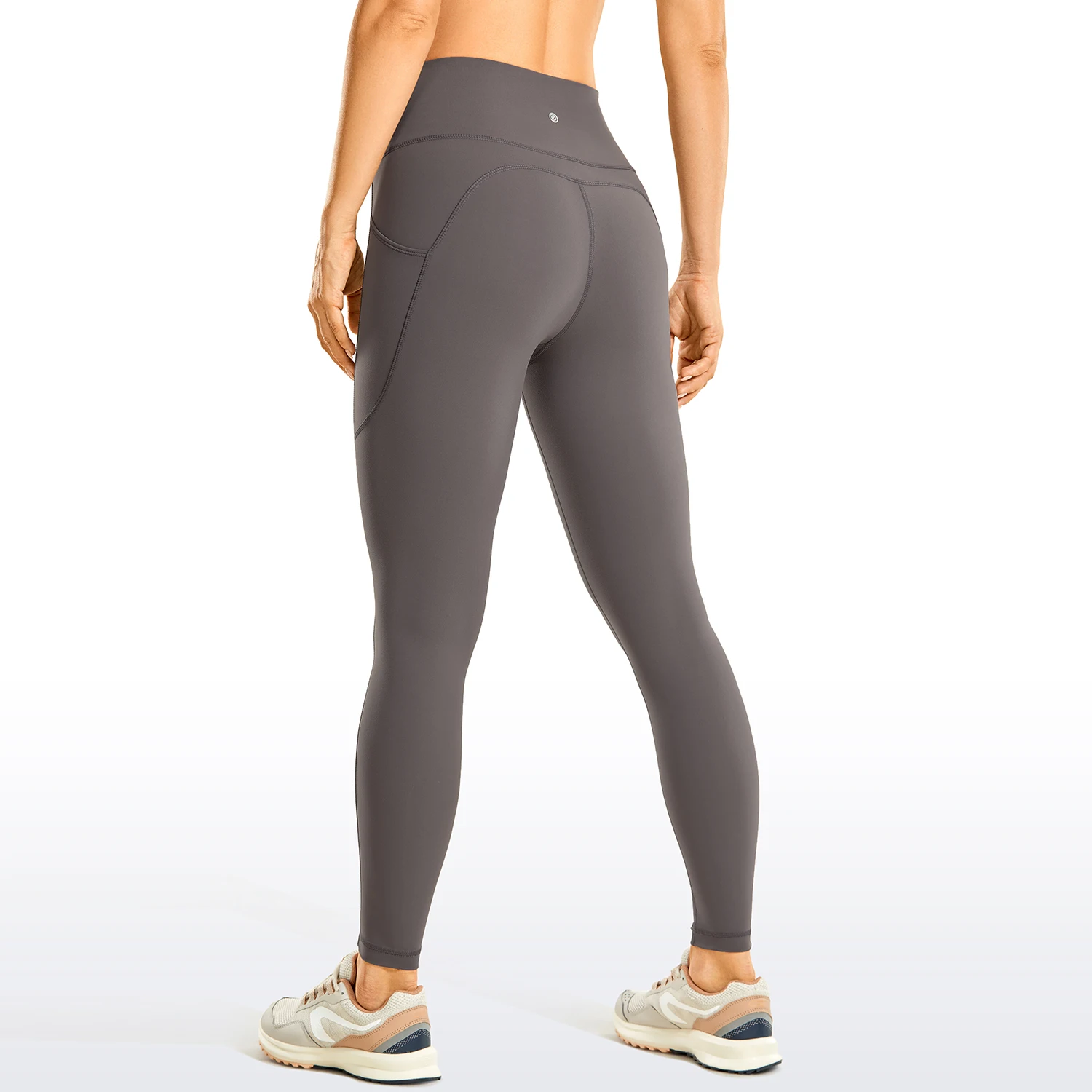 Brushed Soft Touch 25 in. High Waist Matte Soft Yoga Leggings with Pockets